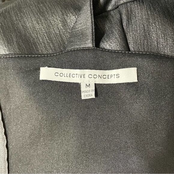 Collective Concepts Metallic Laser Cut Fit and Flare Dress - Picture 7 of 8